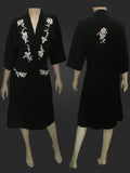 Leaves of Grass, New York Clichy French lace jersey robe